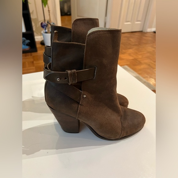 Rag and Bone brown leather heel boots size 7.5 - Picture 2 of 5